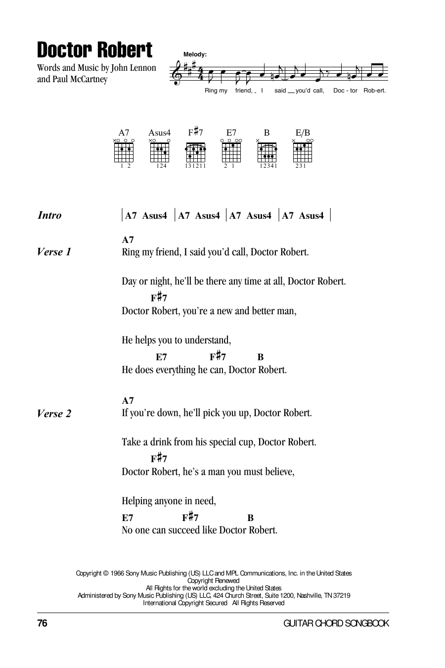 Product gallery: Page 1 of 1 Doctor Robert, The Beatles