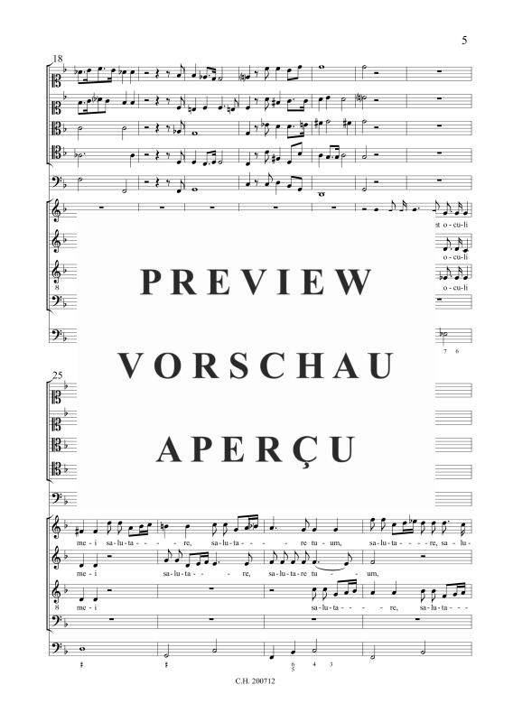 gallery: Nunc dimittis servum tuum Domine - Motette á 9, , (Gemischtes Ensemble SSTB, 4 Violen, Fagott und BC)
