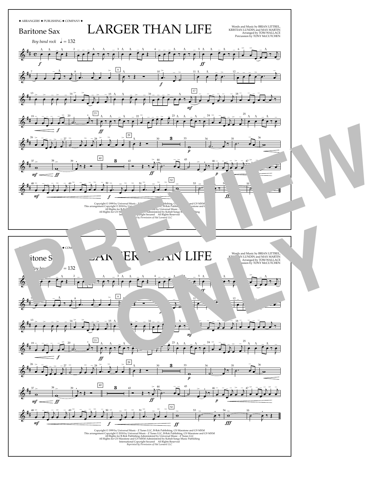 Product picture to: Larger Than Life - Baritone Sax