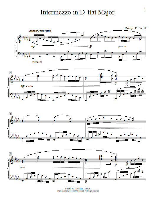 Produktbild zu: Intermezzo In D-Flat Major