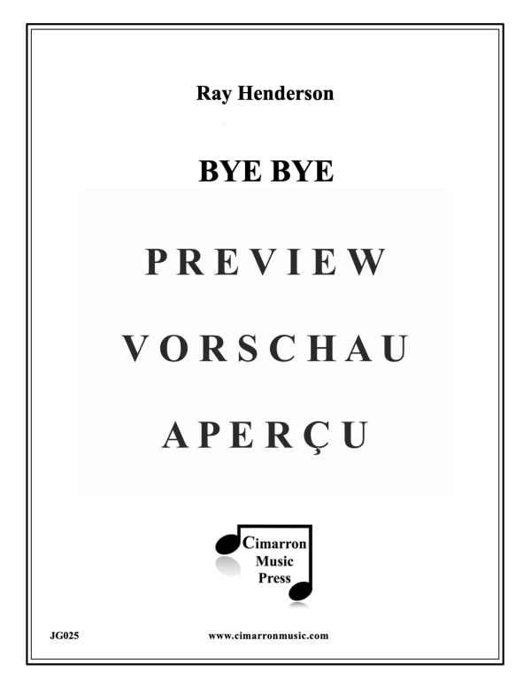 Produktgalerie: Seite 2 von 11 Bye Bye Blackbird, , Blechbläse Quintett
