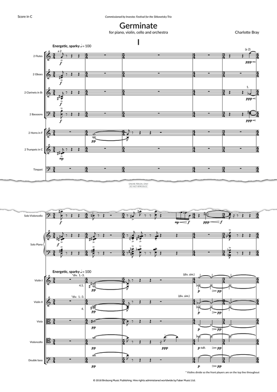 Produktgalerie: Seite 1 von 1 Germinate, Charlotte Bray, Klavier, Violine, Violoncello