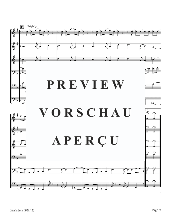 Produktgalerie: Seite 11 von 11 Jabula Jesu, , BlechblÀser Sextett