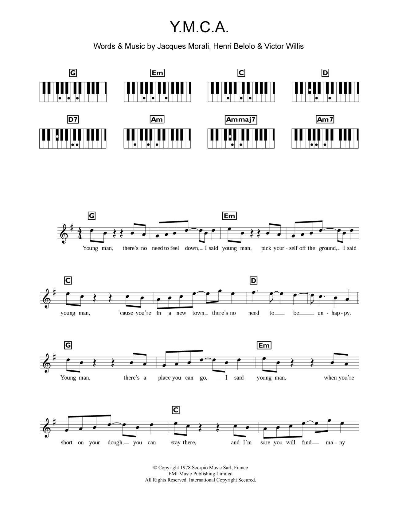 Product gallery: Page 1 of 1 Y.M.C.A., Village People