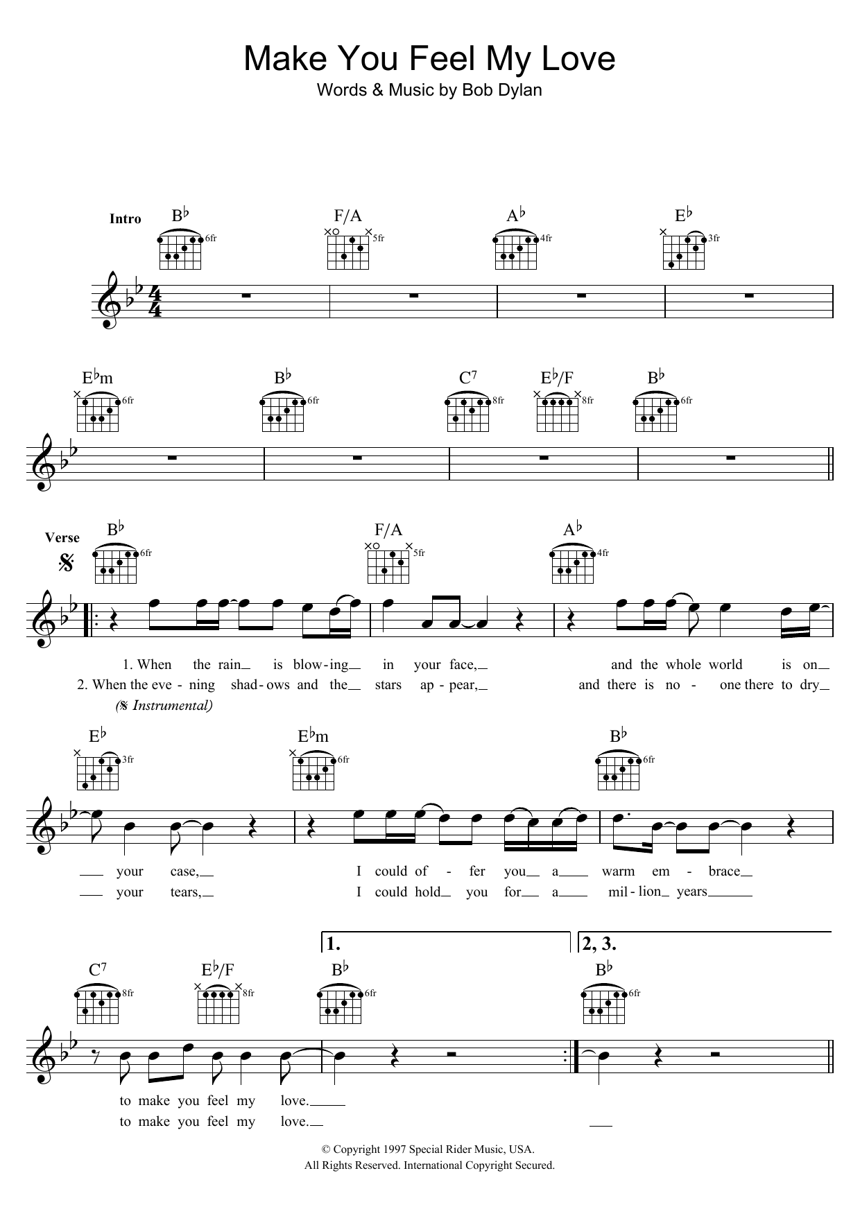 Produktbild zu: Make You Feel My Love