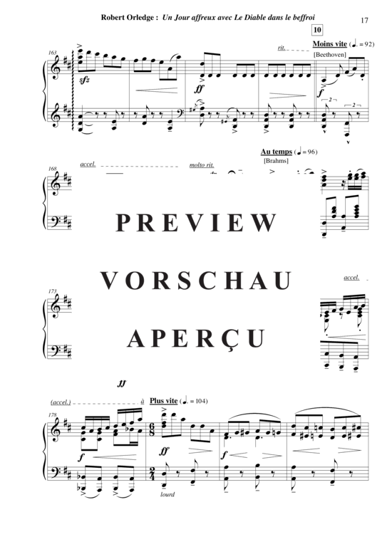 Product gallery: Page 18 of 21 Un Jour Affreux Avec Le Diable Dans Le Beffroi , , (piano solo + narrator)