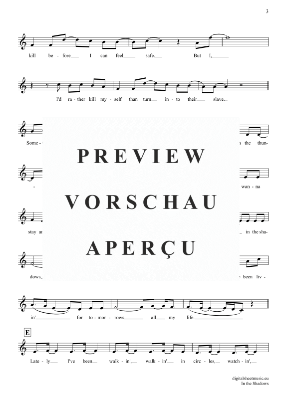 gallery: In The Shadows, Rasmus, Trompete in B