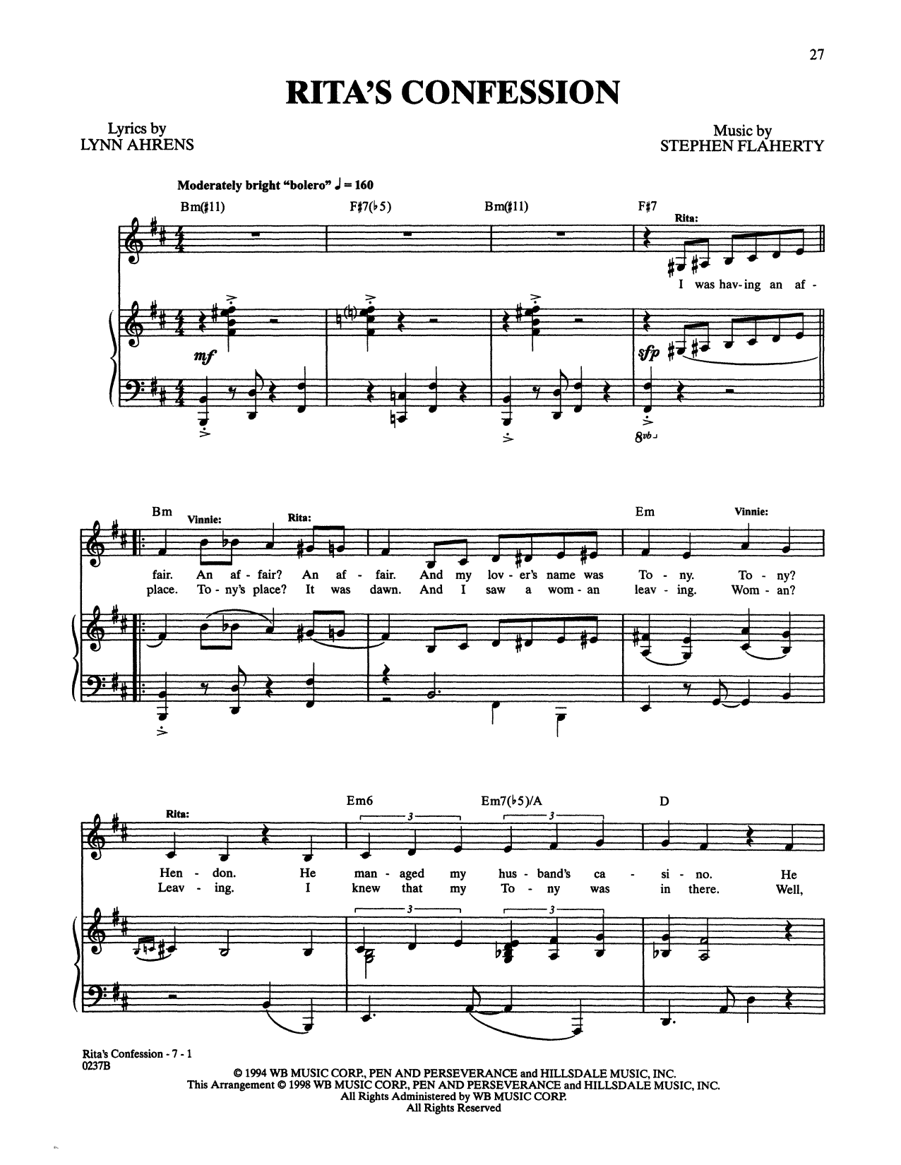 Produktbild zu: Rita's Confession (from Lucky Stiff)