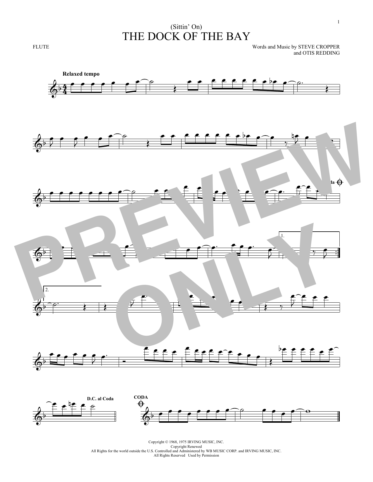 Product gallery: Page 1 of 1 (Sittin' On) The Dock Of The Bay, Otis Redding