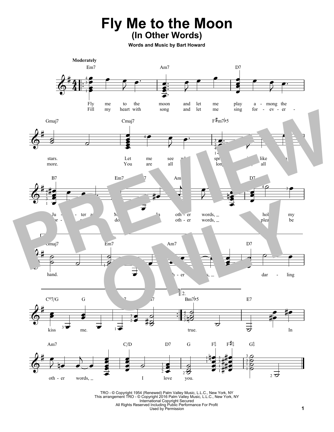 Product gallery: Page 1 of 1 Fly Me To The Moon (In Other Words), Tony Bennett