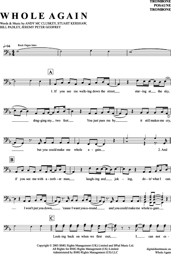 Product gallery: Page 1 of 4 Whole Again , Kitten, Atomic, (Posaune / Bariton)