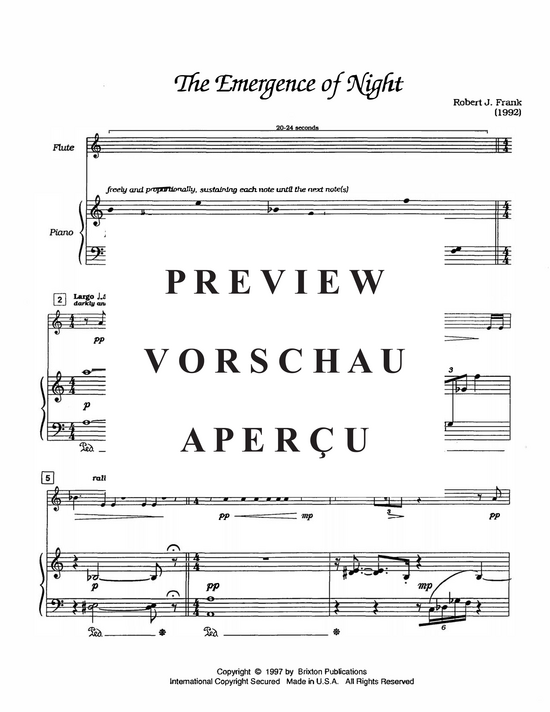 Product gallery: Page 4 of 15 Emergence of Night, The , , (flute and piano)