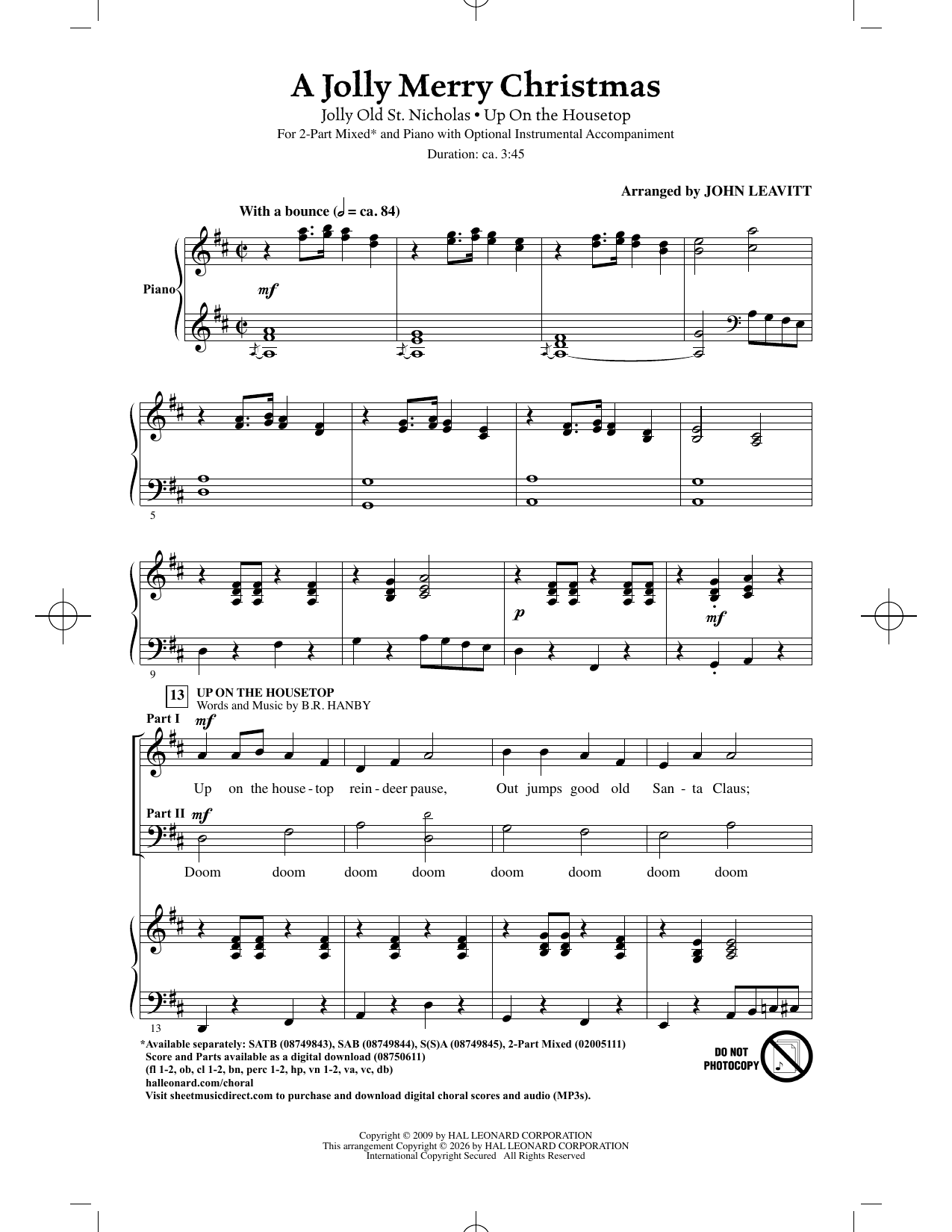 Produktbild zu: A Jolly Merry Christmas