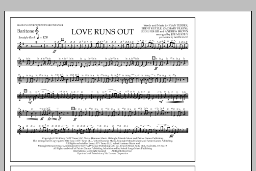 Product picture to: Love Runs Out - Baritone T.C.