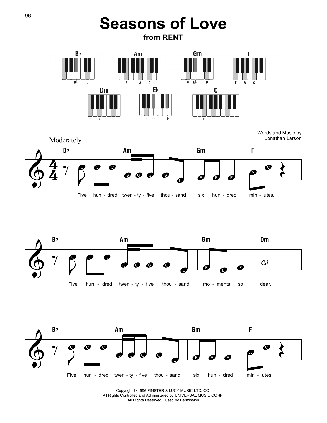 Produktbild zu: Seasons Of Love (from Rent)