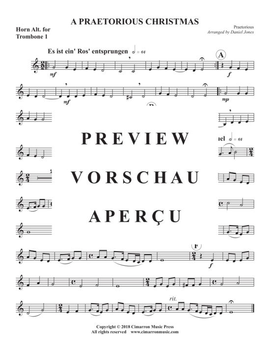 Produktgalerie: Seite 9 von 10 A Praetorius Christmas , , (Blechbläser Quartett)