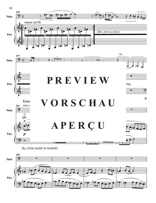 Product gallery: Page 13 of 21 Chant , , (tuba + piano)