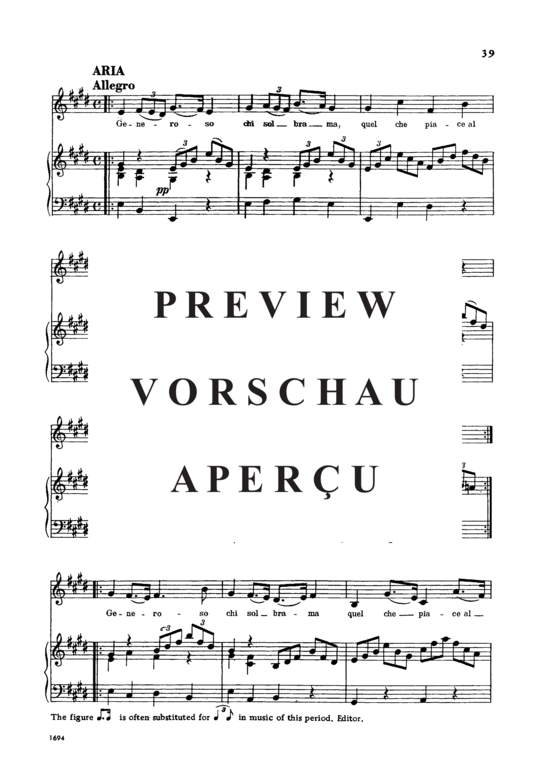 Product gallery: Page 3 of 5 Generoso chi sol brama, , Alto Solo and Piano