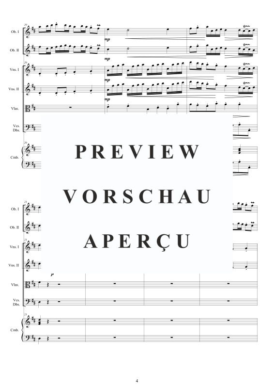 Product gallery: Page 5 of 11 Concerto No.12 in D major Op.9, , 2 Solo Oboes, String Ensemble, and Harpsichord (Bc)