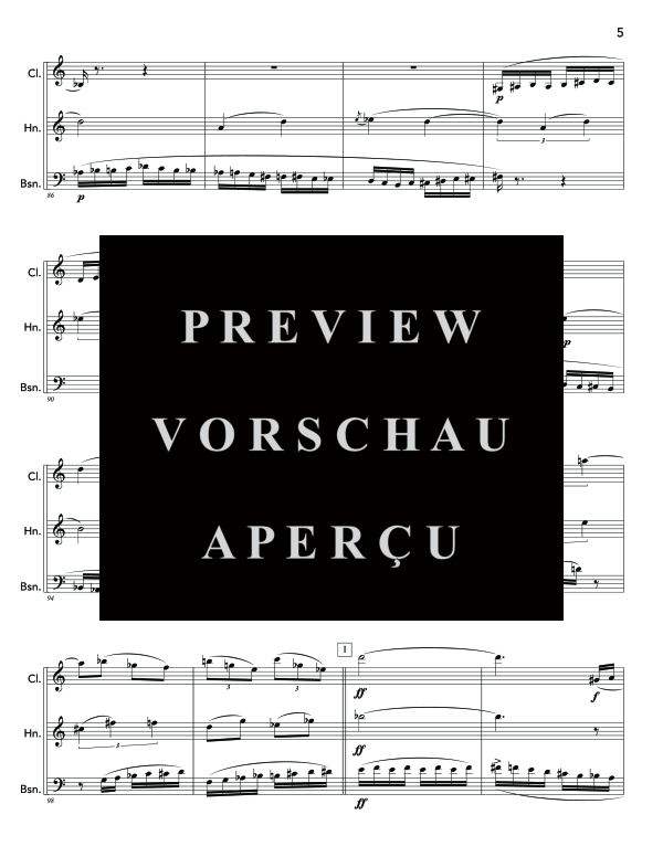 Product gallery: Page 9 of 11 Trio, Op. 65, , (trio clarinet, horn and bassoon)