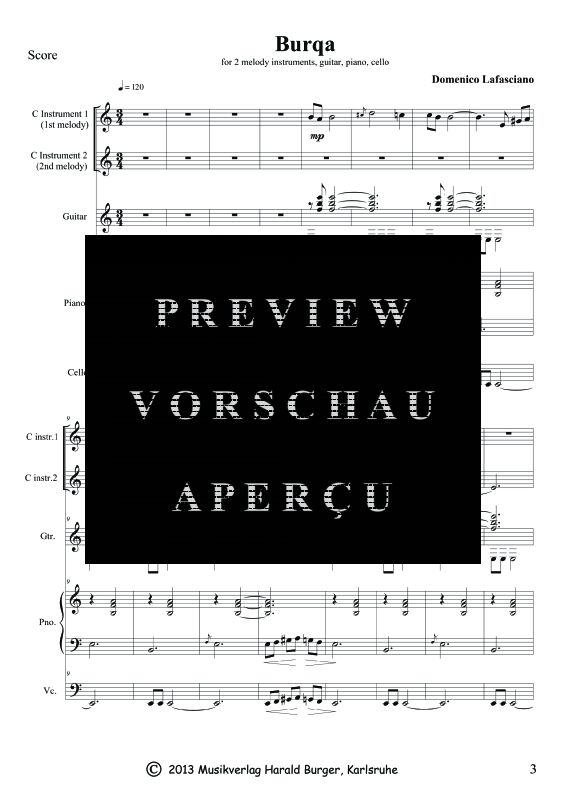 Produktgalerie: Seite 6 von 11 Burqa, , Gemischtes Ensemble - Partitur