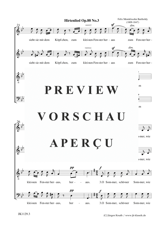 gallery: Hirtenlied op.88.3 / O Winter, schlimmer Winter, , Klavier und Gesang