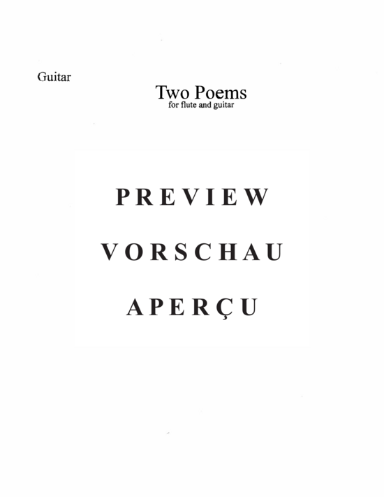Product gallery: Page 21 of 21 Two Poems , , (flute and guitar)