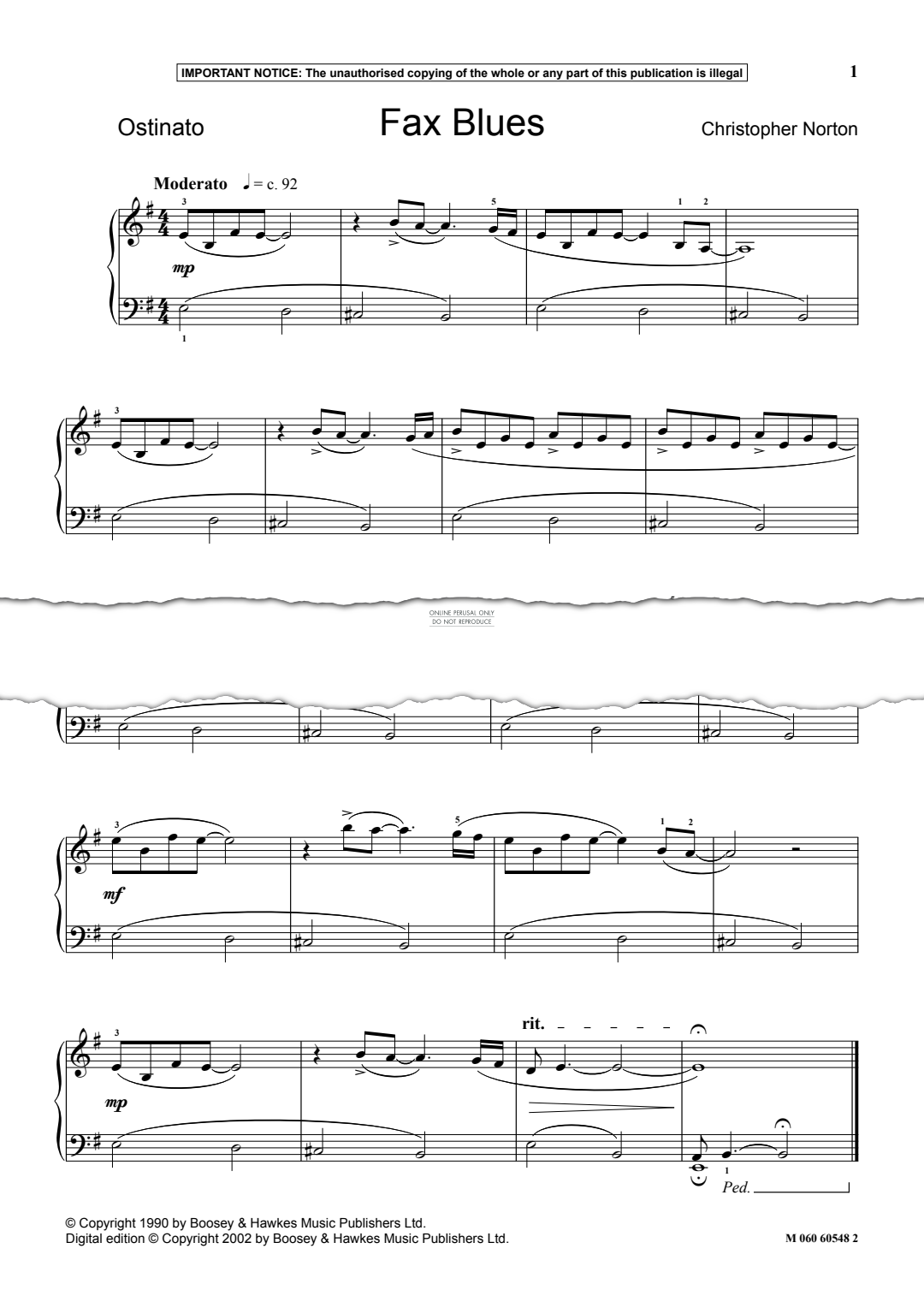 Produktgalerie: Seite 1 von 1 Fax Blues, Christopher Norton, Klavier