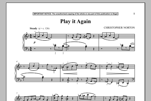 Product gallery: Page 1 of 1 Play It Again, Christopher Norton