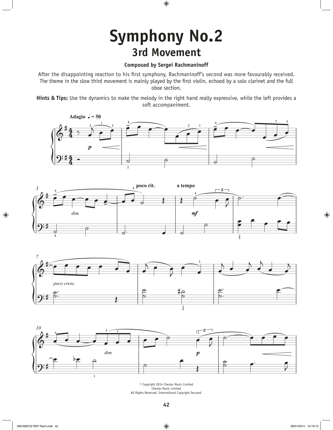 Product picture to: Symphony No. 2 - 3rd Movement
