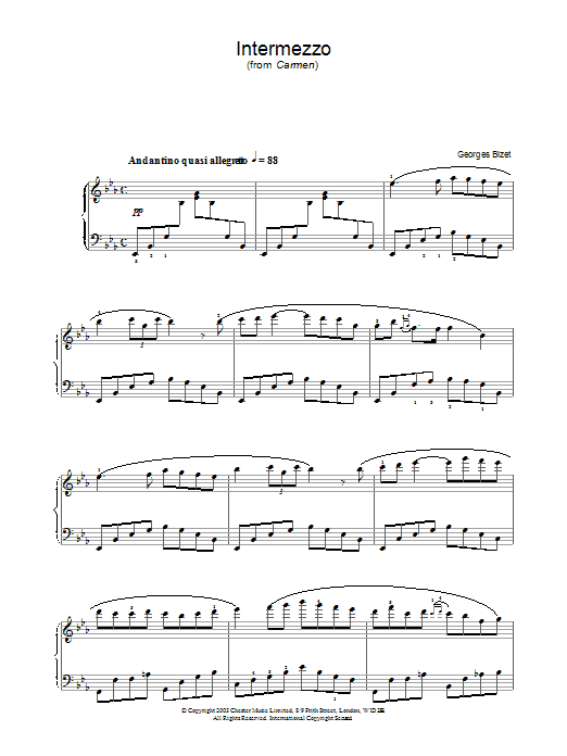 Product gallery: Page 1 of 1 Intermezzo, Georges Bizet