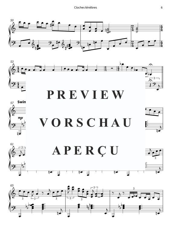 Produktgalerie: Seite 8 von 9 Cloches ténèbres, , Klavier Solo