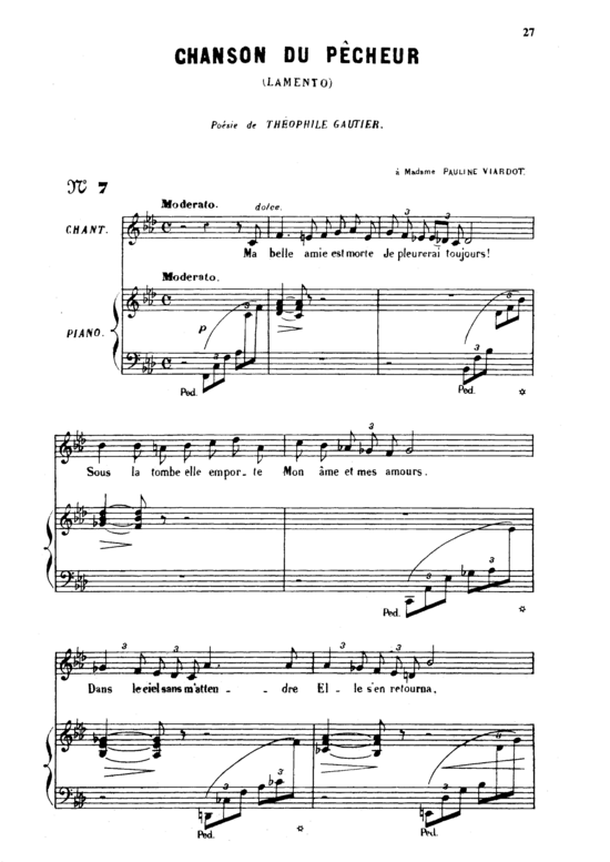 Product picture to: La chanson du pêcheur Op.4 No.1Gabriel Fauré