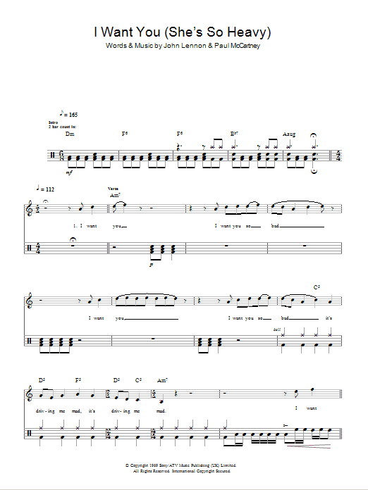 Produktgalerie: Seite 1 von 1 I Want You (She's So Heavy), The Beatles, Melodieinstrument