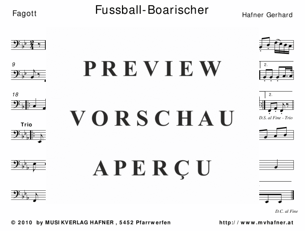 Product gallery: Page 9 of 11 Fussball-Boarischer, , (large wind orchestra)