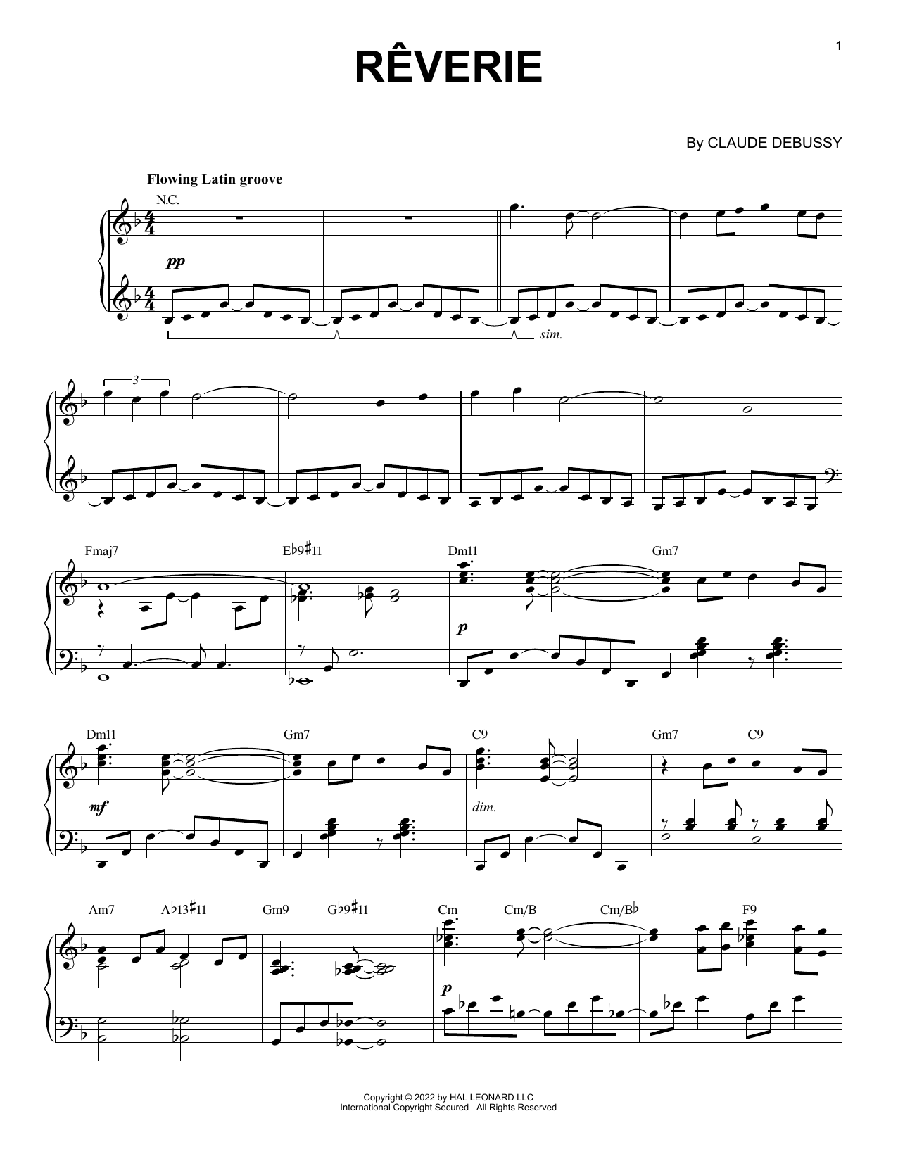 Produktbild zu: Reverie [Jazz version] (arr. Brent Edstrom)