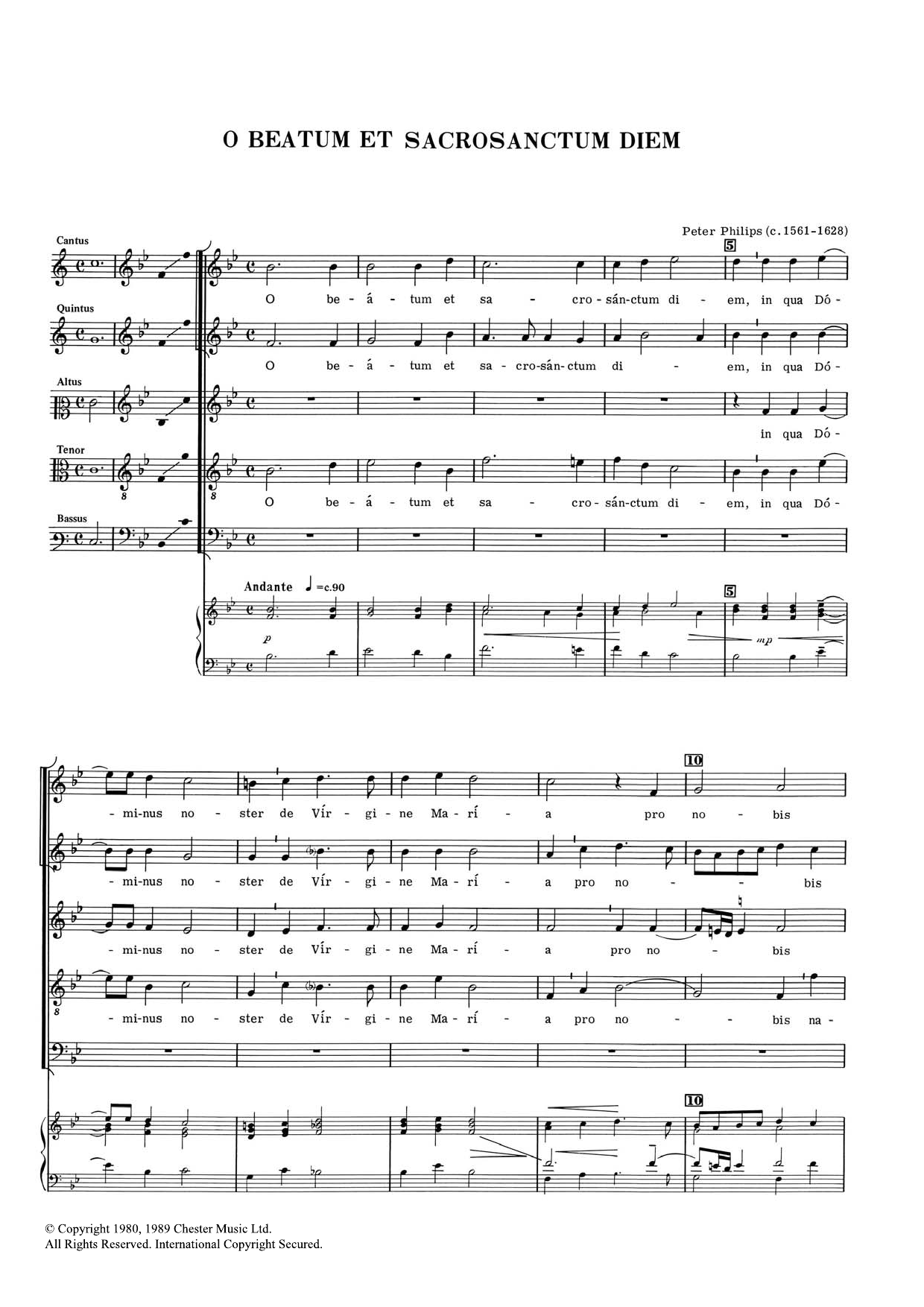 Produktbild zu: O Beatum Et Sacrosanctum Diem