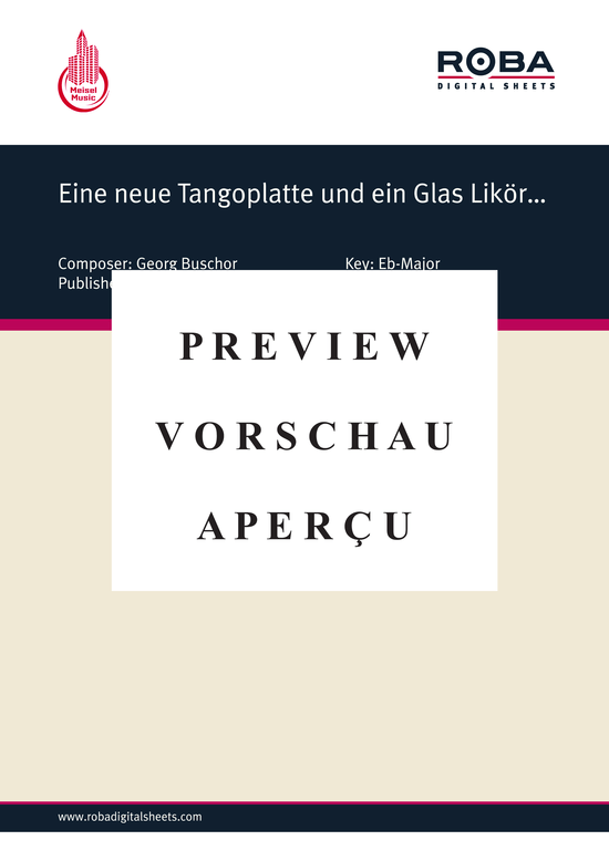 Produktgalerie: Seite 2 von 4 Eine neue Tangoplatte und ein Glas Likör, 	, Klavier und Gesang
