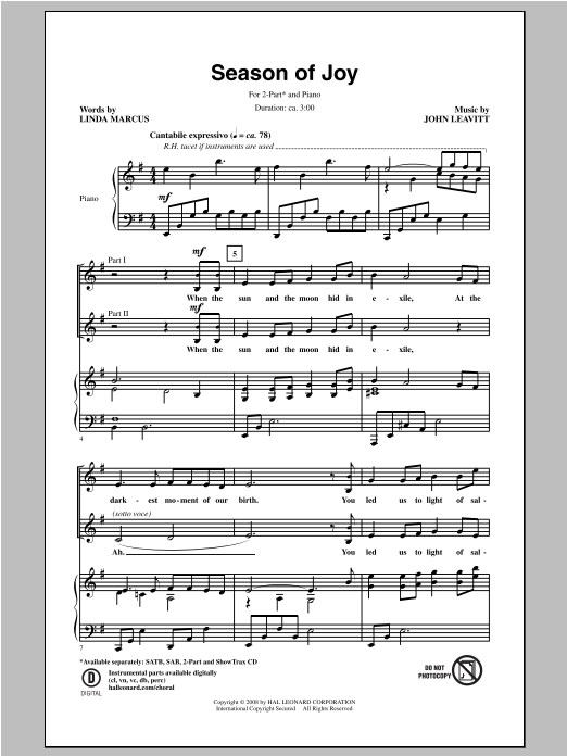 Product gallery: Page 1 of 1 Season Of Joy, John Leavitt