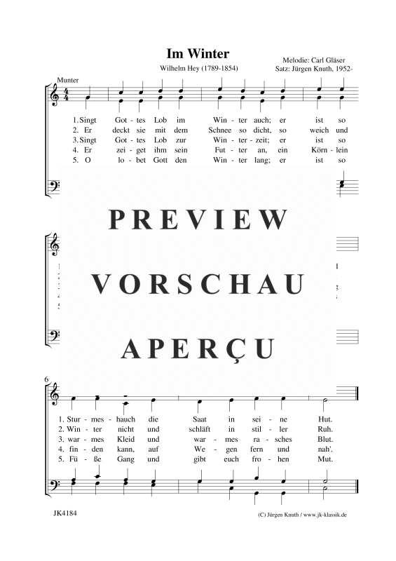 gallery: Im Winter, , Gemischter Chor