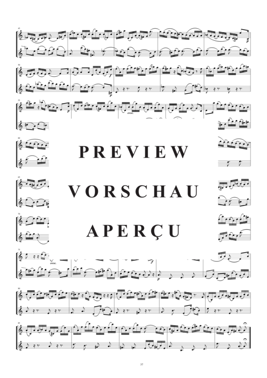 Product gallery: Page 3 of 3 Arie aus der Kantate Nr. 9  für zwei Flöten, , 