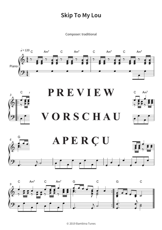 Produktgalerie: Seite 4 von 4 Skip To My Lou , , Klavier Solo