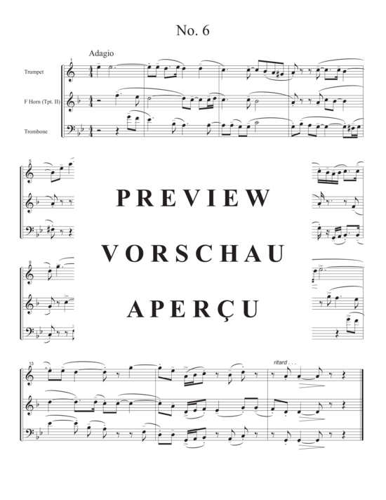 Produktgalerie: Seite 11 von 21 Pocono Trios , , (Trio für Trompete in B, Horn/Trompete in B + Posaune/Euphonium)