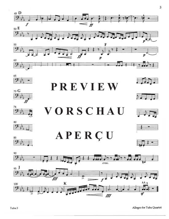 Product gallery: Page 17 of 19 Allegro , , (Tuba Quartet ETTT or TTTT)