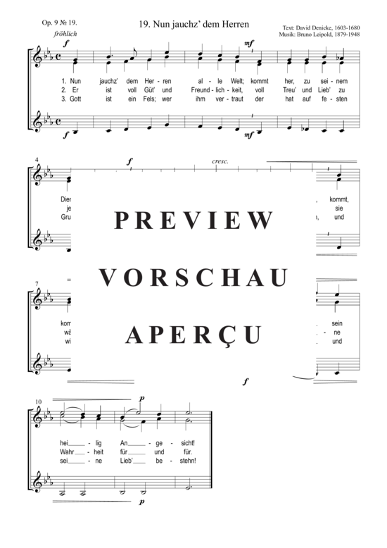 Product picture to: Nun jauchz´ dem Herren alle Welt Bruno Leipold