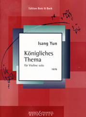 cover: Königliches Thema, Isang Yun, Violine