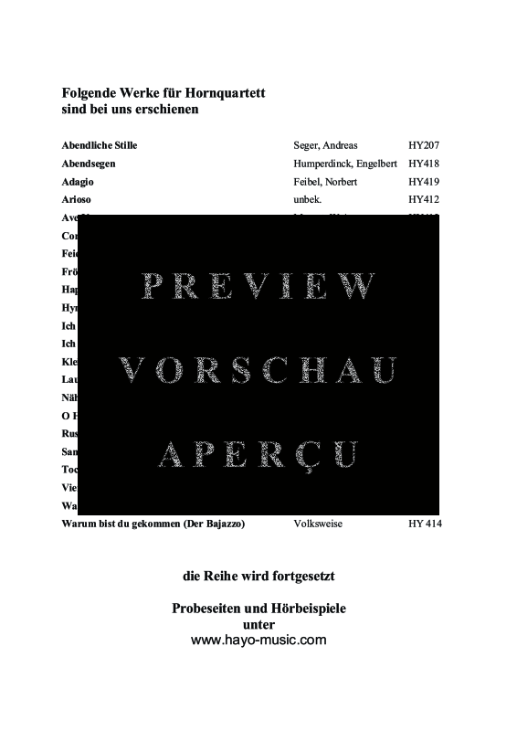 gallery: O Happy Day, , (Horn Quartett)