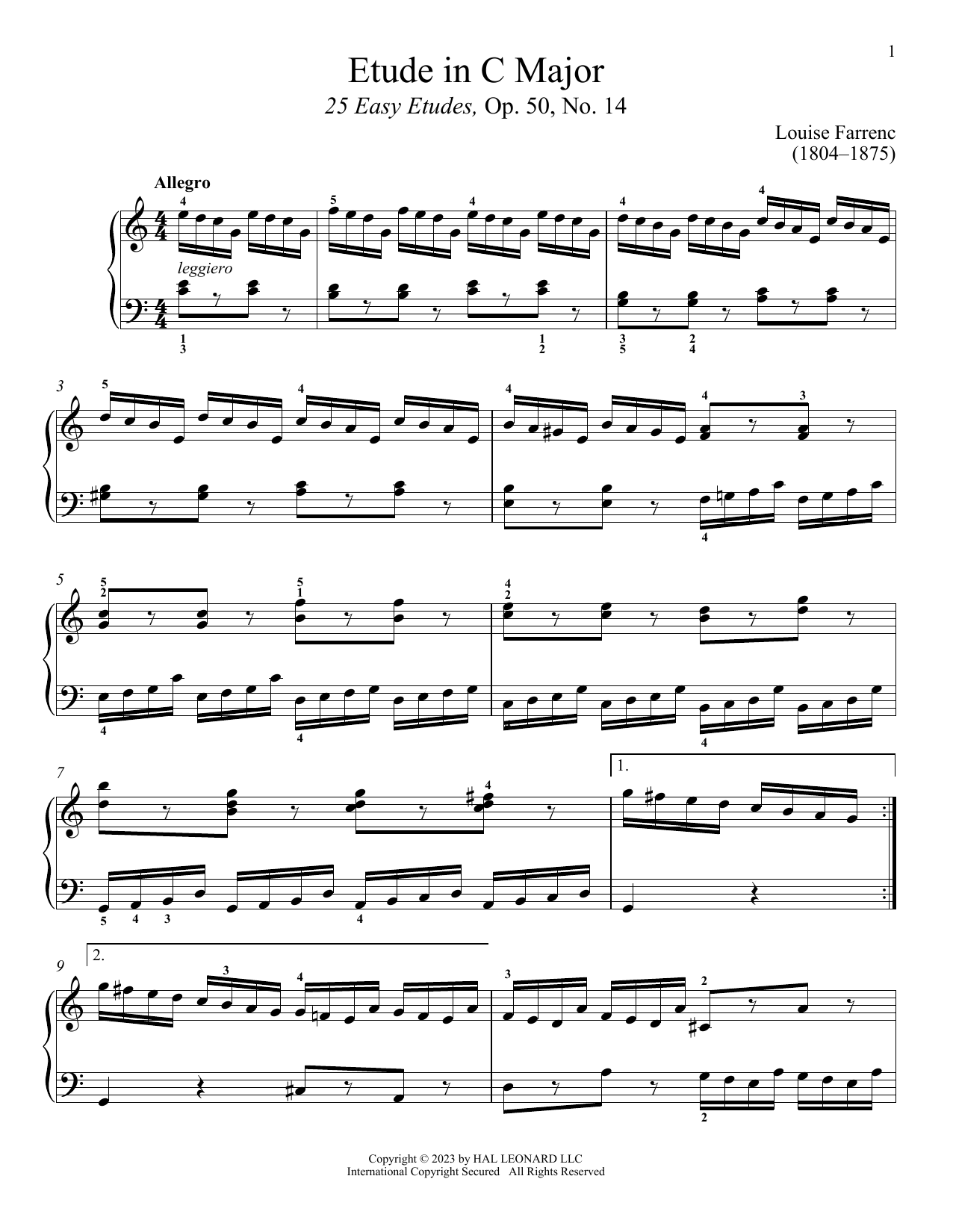 Product picture to: Etude in C Major