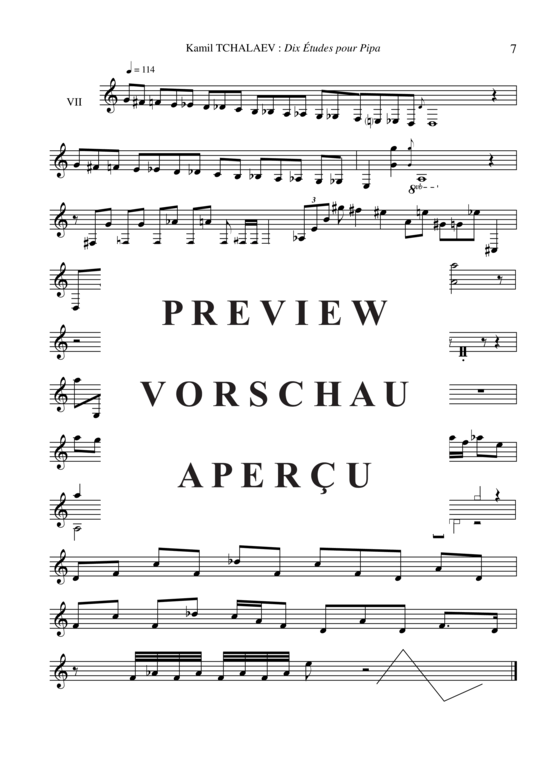 gallery: 10 Études for Pipa , , (Stimme in C)