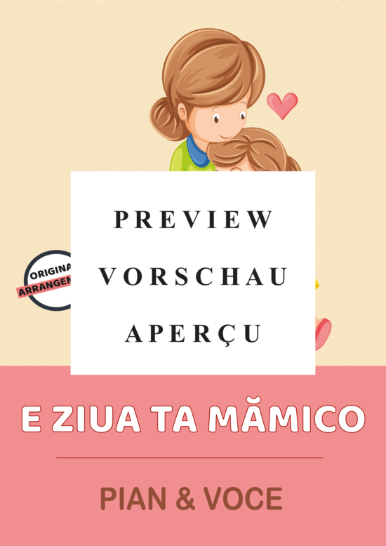 Produktgalerie: Seite 2 von 7 E Ziua Ta Mamico, , (Gesang + Klavier)